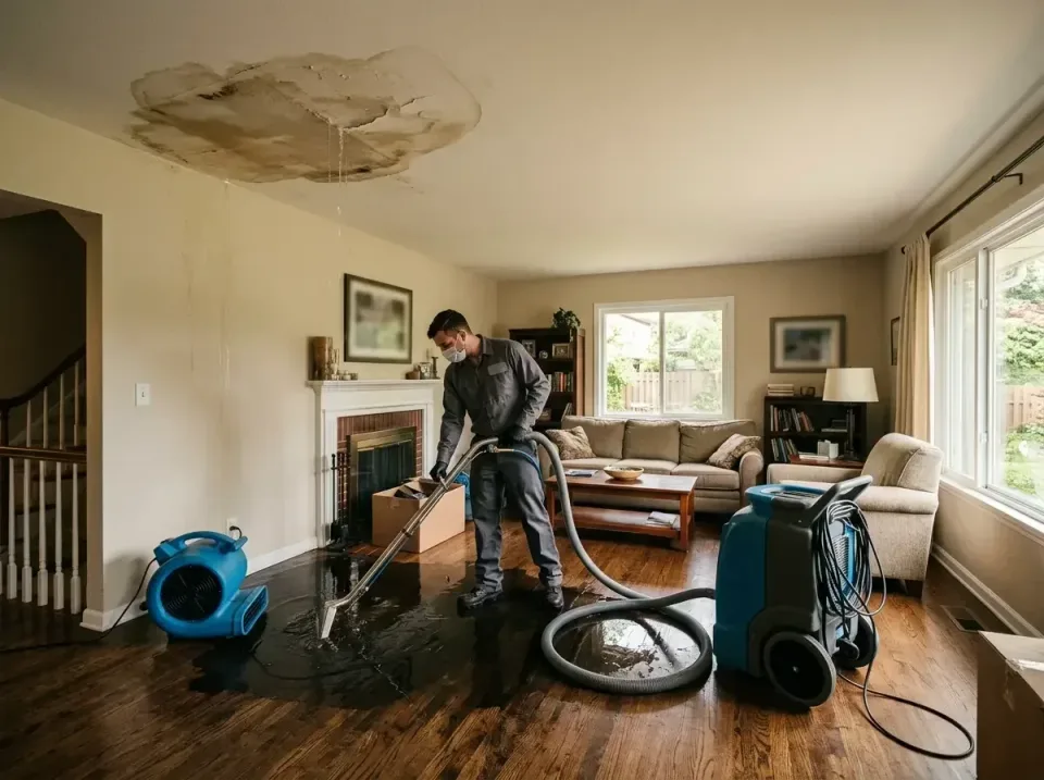 attic-pipe-burst-ceiling-drip-008 — frequently asked questions, Water Damage Restoration & Carpet Care in Spirit Lake, IA